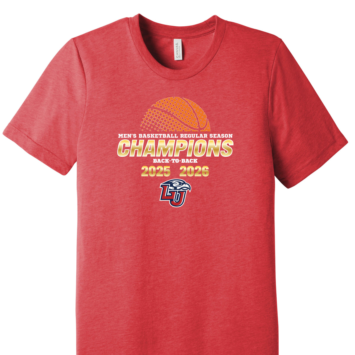 Liberty Men's Basketball Back to Back Regular Season Champions Youth T-Shirt
