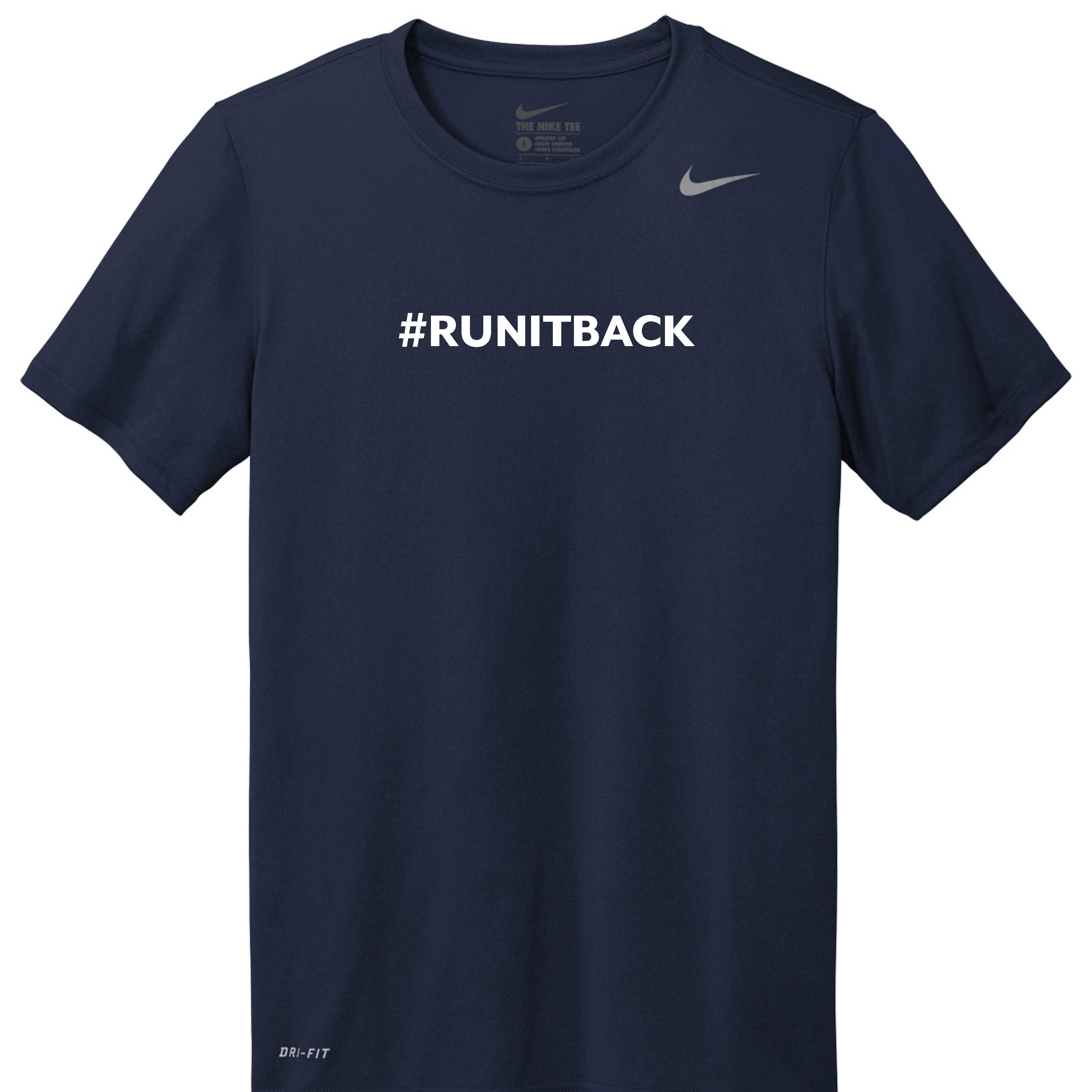 RUNITBACK Nike Navy T Shirt